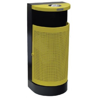 Метален кош с пепелник - универсално заключване