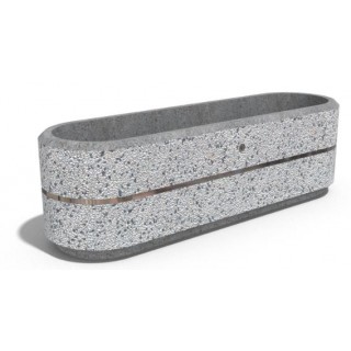 Бетонна саксия  Д150 см /  Ш45 см / H44 см