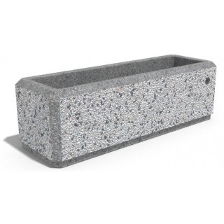 Бетонна саксия  Д90 см /  Ш30 см / H28 см