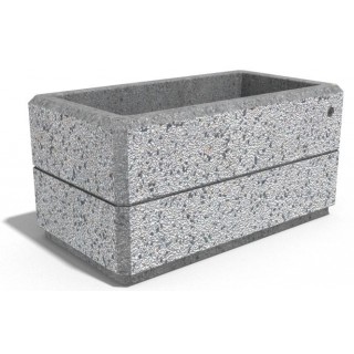 Бетонна саксия  Д77 см /  Ш38см / H40 см