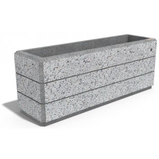 Бетонна саксия  Д150 см /  Ш45 см / H57,5 см