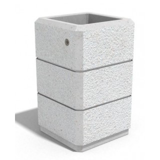 Бетонна саксия  Д38 см /  Ш38 см / H63 см