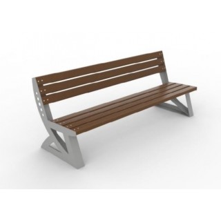 Метална Пейка с облегалка