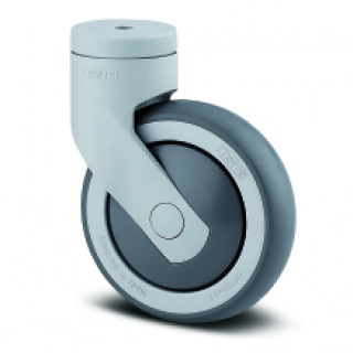 Колело TENTE 125мм въртящо корпус от синтетичен материал ролка полипропилен с термопластична гума