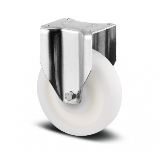 Индустриално тежкотоварно колело 200мм фиксирано с ролка от полиамид 0