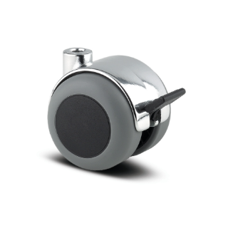 Мебелно колело TENTE 50мм със спирачка ролка полипропилен с пластична гума