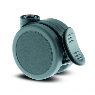 Мебелно колело TENTE 65мм въртящо със спирачка полиамид с гума DOM23