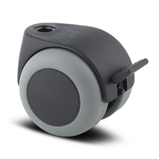 Мебелно колело TENTE 50мм със спирачка полипропилен с гума серия Lumina