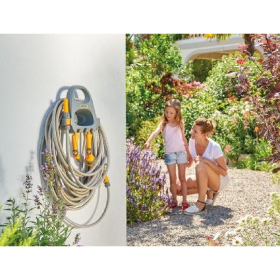 Стенна макара с маркуч и струйник – 20 метра 0