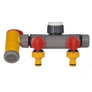  Приставка за кран с две разклонения и извод за вода