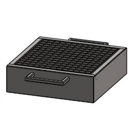 КАПТАЖНА ВАНА ЗА 1 ВАРЕЛ с поцинкована решетка 500х500х150 мм