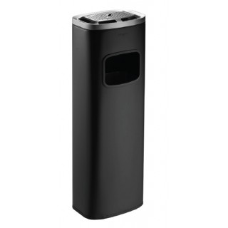 Метален кош с пепелник 40л Лукс