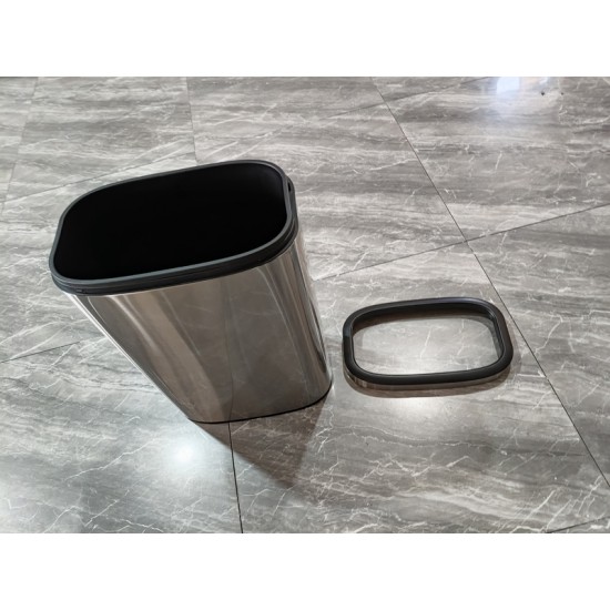 Метален кош от неръждаема стомана с 40л 62363