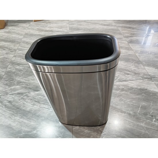 Метален кош от неръждаема стомана с 40л 62363