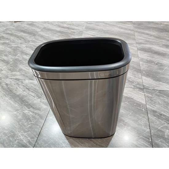 Метален кош от неръждаема стомана с 40л 62363