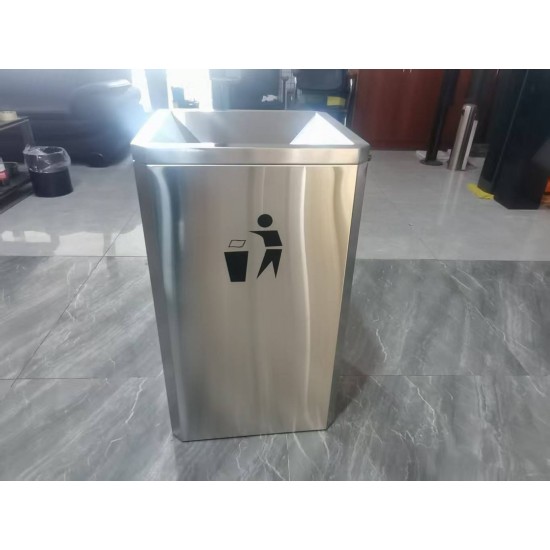 Метален кош от неръждаема стомана 100л