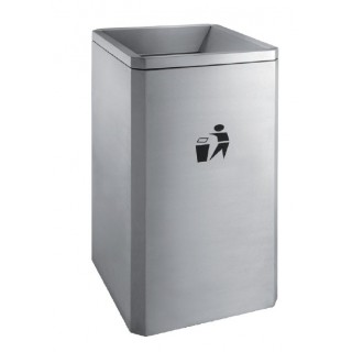 Метален кош от неръждаема стомана 100л