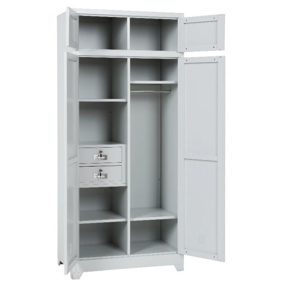 Метален шкаф сив 2000х900х500мм