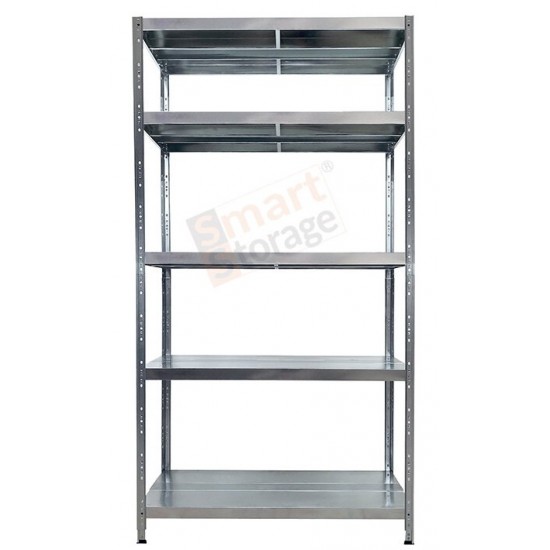 Метален стелаж 195х100х50, 5 рафта, 260 кг